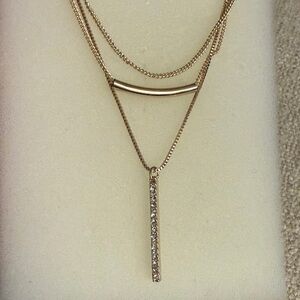 Nine West Gold Multi-Strand Necklace classic occasions necklace elegant necklace